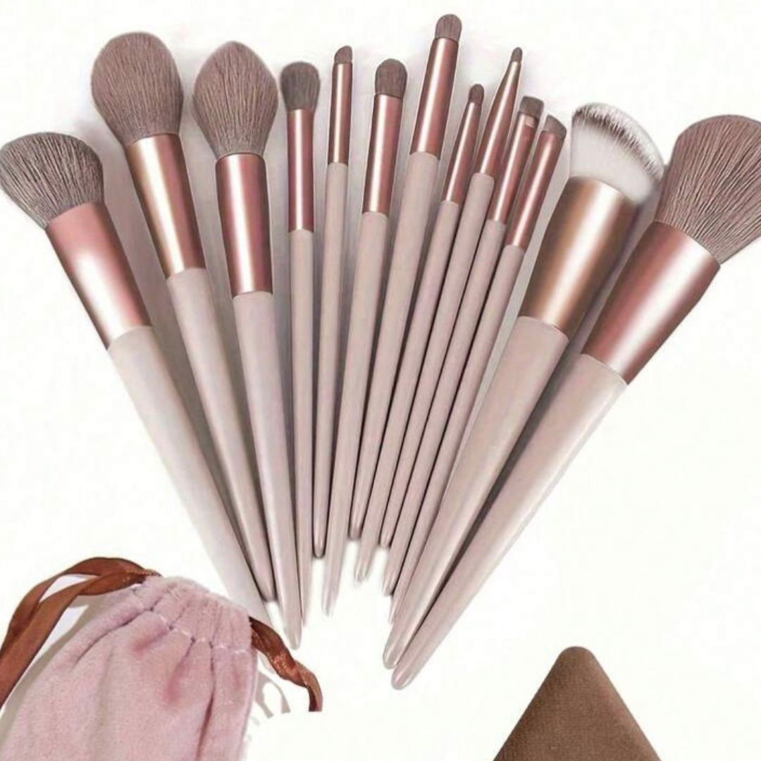 Rose Gold Luxe Makeup Brush Set (13 Pcs)
