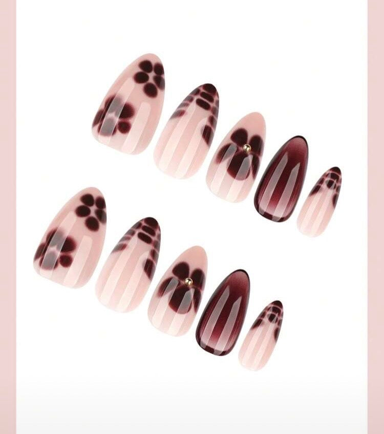 3d Brown Floral