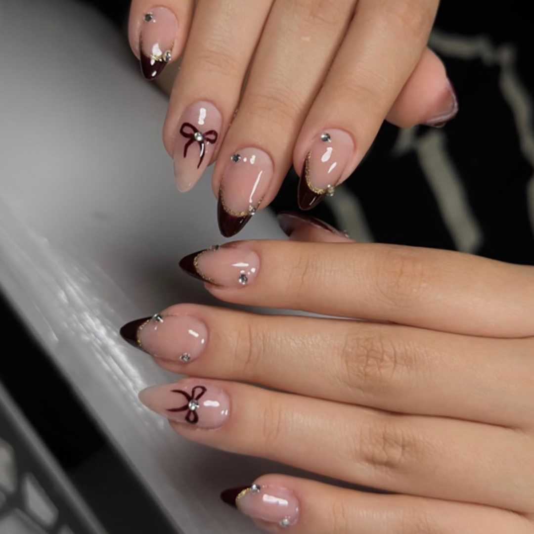 Brown French Tips