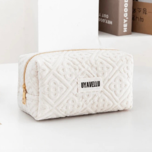 Ivory Diamond Quilted Vanity Set