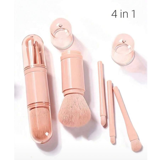 4-in-1 Travel Makeup Brush Set