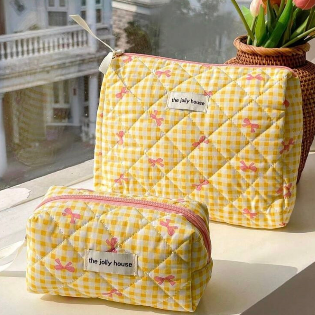 Sunshine Bow Makeup Bag