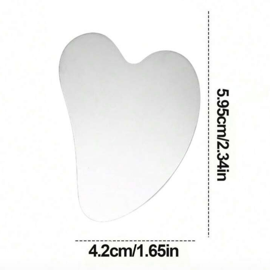 Stainless Steel Gua Sha Facial Scraping Tool – Heart Shape