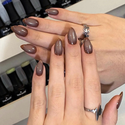 Brown Glossy Cat Eye