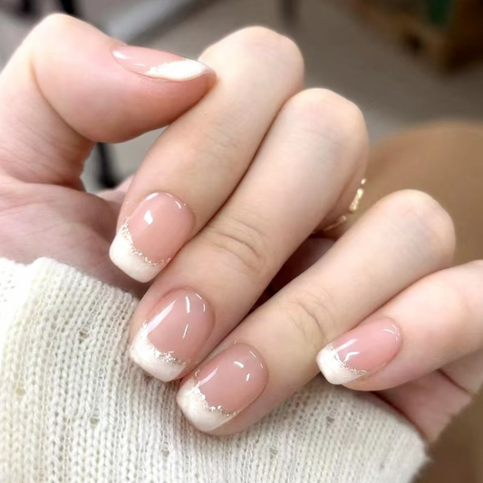 French Glitter Tips